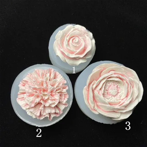 Silicone Flower Mold DIY Epoxy Plaster Candle Soap 15-772