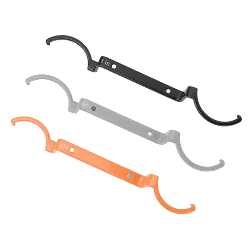 3pcs Lockout Wrench Kit 1/2 3/4 1 Inch Alloy Steel Magnetic Conduit Lockout Wrench for Tightening Loosening Locknut