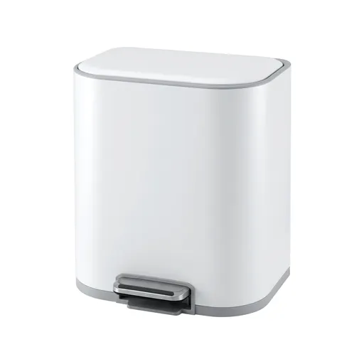 Cefito 20L Trash Bin Steel Pedal Bins Soft Close Kitchen Rubbish Waste Can White