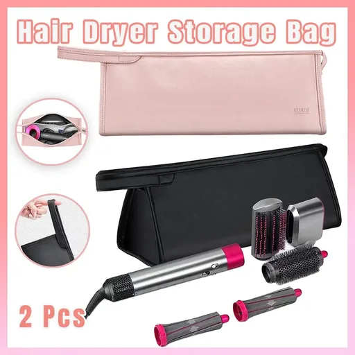Durable 2pcs Hairdryer Hair Straightener Curler Storage Organizer Bags Set