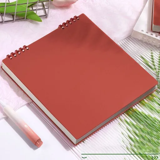 Lined Notebook Wine Red 60 Sheets/120 Pages