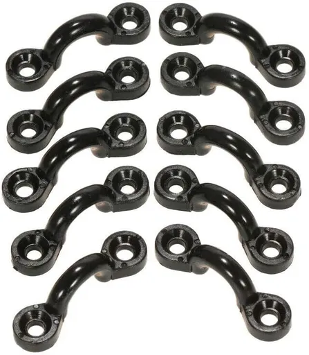 10pcs Nylon Pad Eye Straps Bimini Top Strap,Deck Loops, Kayak Anchor Boat Mount, Fitting Canoe Deck Sailing Rigging seakayak Tie