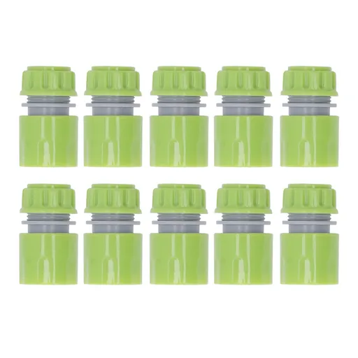 10pcs G1/2 Thread Gardening Water Hose Quick Connector Nipple Kit Water Pipe Irrigations Thread Joint System for Watering