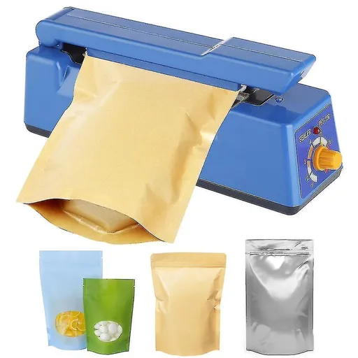 Electric Heat Sealing Machine Heat Sealer Hand Press Vacuum Food Plastic Bag Impulse Sealer Packaging Machine For Home Kitchen