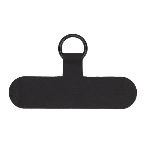 Universal Mobile Phone Lanyard Patch Nylon Cell Phone Hanging Rope Tab Connection Attachment Black