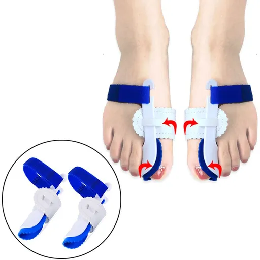 Toe Corrector, 1 Pair Relief Protector Sleeves Adjustable Big Toe Corrector Straightener Valgus Corrector Night Splint Foot