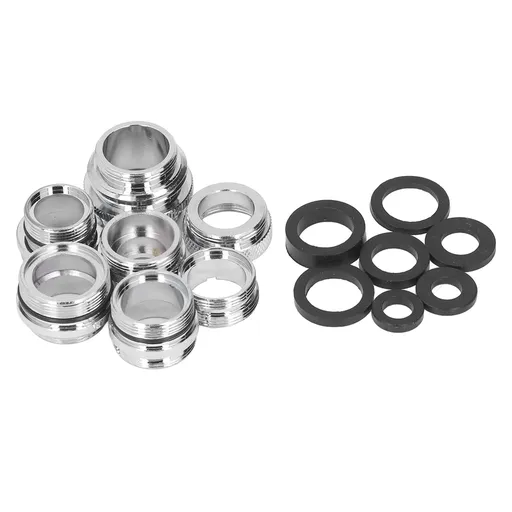 7Pcs/Set Male Female Faucet Adapter Kit with Gasket Brass Aerator Adapter Set for Garden Hose Kitchen Sink