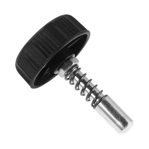 Adjustable Height Lock Pin Set for Electronic Keyboard Stand with Spring Loaded Mechanism, Black