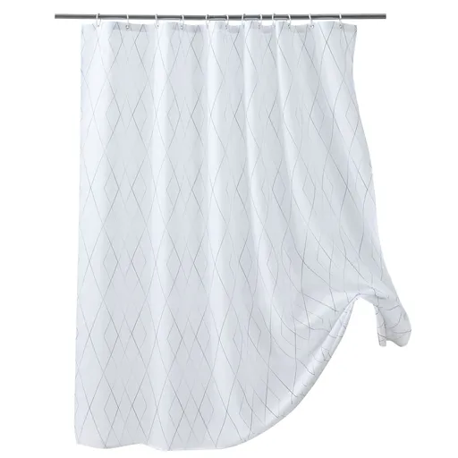 Door Sidelight Curtains-Jacquard Geometric Patterns French Door Curtains, Sheer Front Door Window Curtain,Sidelight Curtain Panel