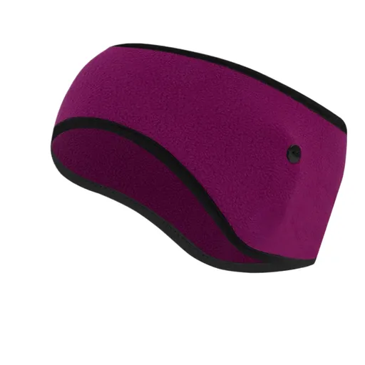 Winter Fleece Ear Warmer Headband with Button Straps for Running Cycling Hiking Outdoor Sports