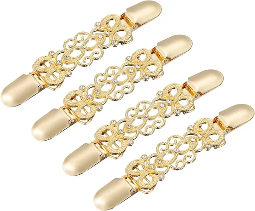 Retro Sweater Clips Vintage Dress Clips Back Cinch Clip Cardigan Collar Clips Scarf Clips Shawl Clasps