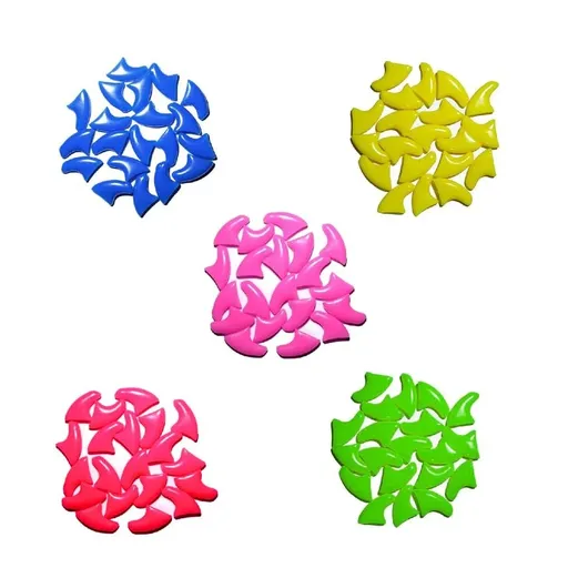 100PCS Anti Scratch Paw Covers for Cats and Kittens Nail Protector Soft Paw - Flat-S