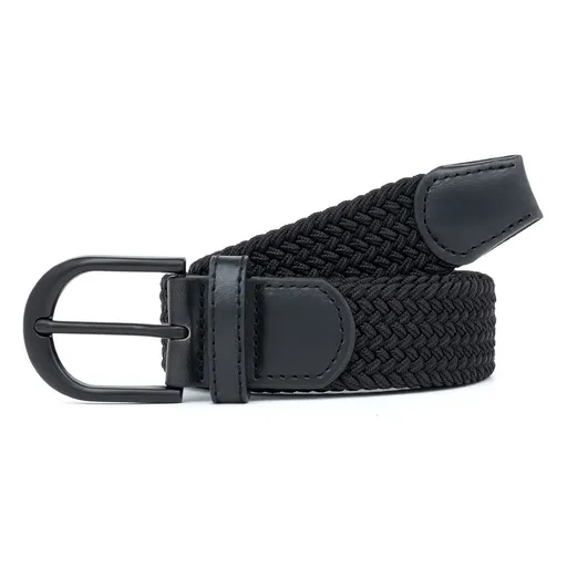 Men's Woven Belt Black 02