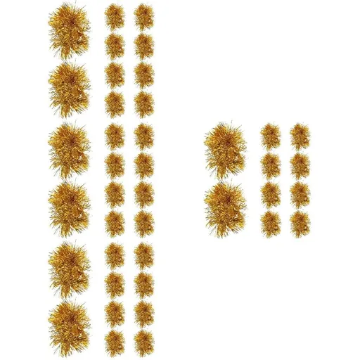 Cheerleading Golden Plastic Lightweight Props for Decor 40Pcs