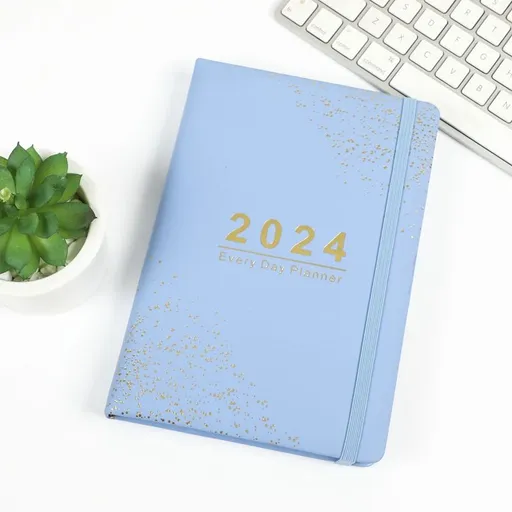 2024 Agenda Book Students Yearly Notepad Yearly Planner Daily Planning Notebook Daily Schedule Notebook with Dividers Notebooks