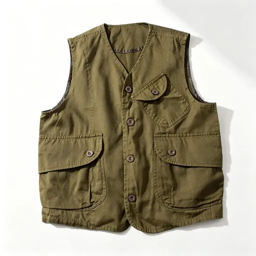 Green Size M | Multi-Pocket Outdoor Cargo Vest | Christmas Hiking Layer Gift | Unisex Casual Loose Sleeveless Hiking Vest