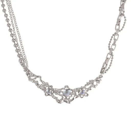 Irregular Necklace Pendant Metal Women's Design Collar Chain Star Fashion Jewelry Suitable for wearing on various holidays.