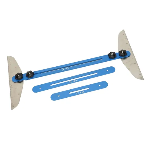 Stair Treads Gauge Template Tool Adjustable Angle Stair Jig and Measuring Tool for Cutting Perfect Stairs Risers Shelves and Drywall