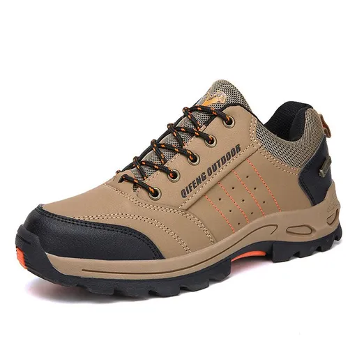 QIFENG Men Women Hiking Shoes Winter Outdoor Cotton Khakis (single shoes) 40