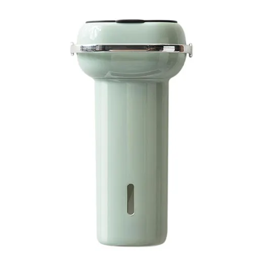 Paper Cup Dispenser Wall Mounted Multifunctional Large Capacity Universal Pull Type Cup Holder with Portable Handle Green