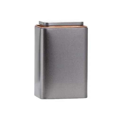 Square Metal Storage Containers with Lid Tinplate Boxes 5 Pack 2 Sizes - Large