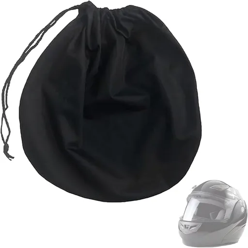Helmet Bag - Helmet Cover - Protective Cover - Universal Portable Bag - Storage Bags - Storage Pouch - Motorcycle Helmet Bag - Bicycle Helmet Bag - Ski Helmet Bag - 47*43 cm - for motorcycle, bicycle, equestrian, hockey, and ski helmets - Black