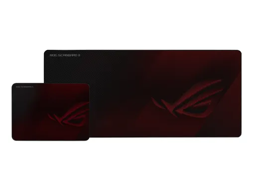 ASUS ROG SCABBARD II Gaming Mouse Pad, Medium 360x260mm + Extended 900x400mm Size, Water/Oil/Dust Respellent, Anti-Fray, Soft Cloth With Rubber Base