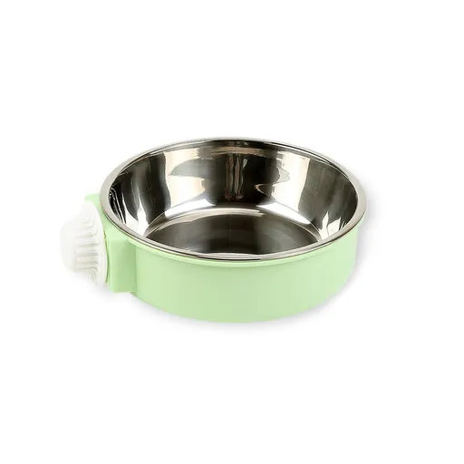 2 PCS Pet Hanging Bowl 2-in-1 Removable Stainless Steel Food Hanging Bowl for Puppy/Cat, Pet Bowl Hanging Cage
