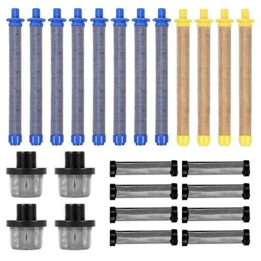 24-Pack Airless Paint Filter – Multi-Layer Stainless Steel Mesh, Replacement Filters Compatible with ProX17/19, SG2/SG3 Sprayers
