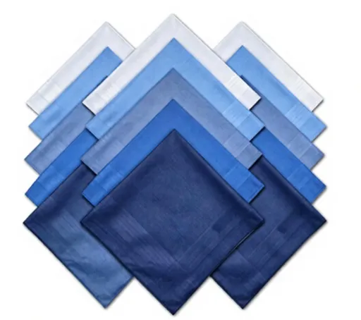 Solid Striped Men Suit Pocket Square Handkerchief 15pcs