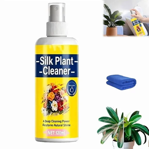 Artificial Flower & Plant Cleaner,Artificial Plant & Flower Cleaner,Quick-Dry Dust Remover for Silk Flowers,Silk Plant Cleaner Spray No Wipe,Quick Dry, Restores Shine,For Home Decor Indoor