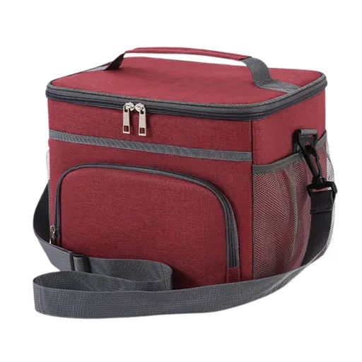 Large Insulated Lunch Bag 15L - Leakproof Cooler Tote with Adjustable Shoulder Strap for Office, Picnic, Hiking & Beach | 11.42x8.66x9.45in