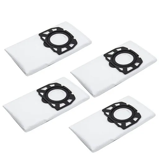 4-piece vacuum cleaner bag and accessory set, compatible with Karcher WD2/WD3/SE 4001/SE 4002