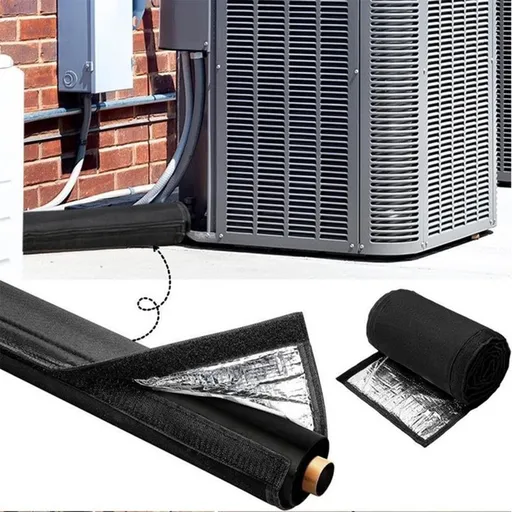 HVAC Copper Pipe Insulation Cover | 3-Layer Protective Sleeve for Air Conditioning Pipes | Waterproof Outdoor AC Pipe Wrap | 72 x 10.2 Inch Black Nylon Cover for Heat Loss Prevention