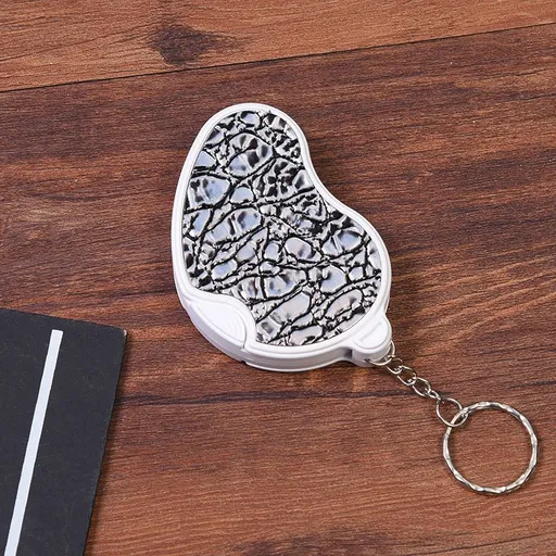LED Light Portable Mini Magnifier with Keyring Folding Handheld Magnifying Glass Lighted Loupe for Reading Coins Jewelry Travel