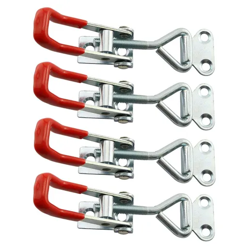4PCS Latch Catch Cabinet Boxes Handle Toggle Lock Clamp safe and comfortable Grip.Small size