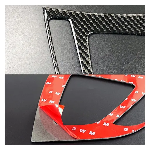 Car Steering Wheel Panel Cover Carbon Fiber Modification Sticker Fit for Interior Accessories Stickers
