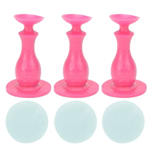 3Pcs Washer Door Stopper Front Load Washing Machine Door Holder Prop Rubber for Family UsePink