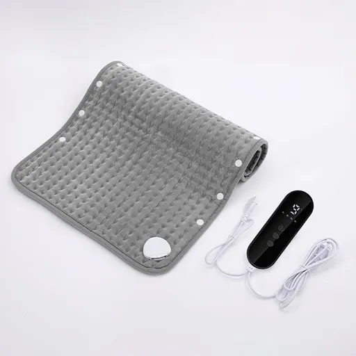 Electric Heating Pad with Digital Thermostat, Soft Flannel Heat Wrap for Shoulder Neck Back Abdomen Legs, Adjustable Temperature and Timer for Home Relaxation and Muscle Comfort (40*76cm)