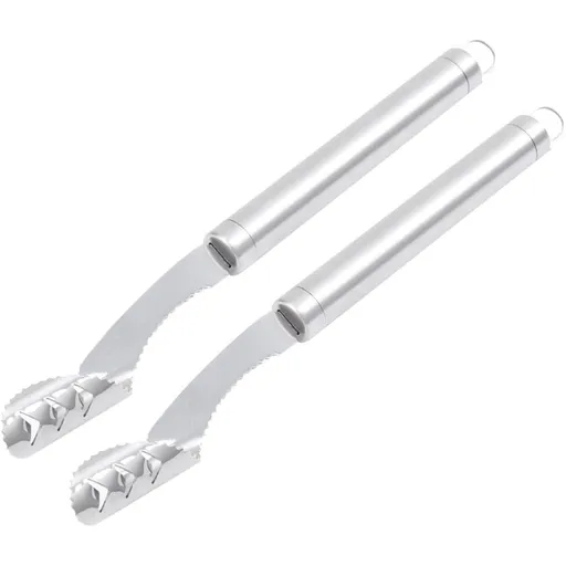 Pepper Corer and Core Remover for Kitchen Use 2pcs Stainless Steel, Serrated, Good Grip Handle, Curved Design