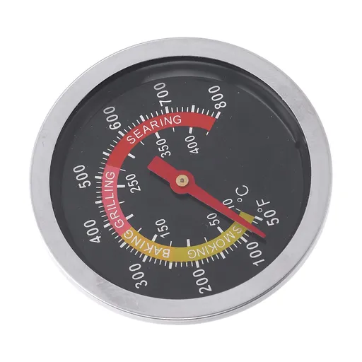 Oven Thermometer Stainless Steel Large 2.4 Inch Dial Kitchen Cooking Thermometer with M10 Thread for Grill Fry Smoker BBQ