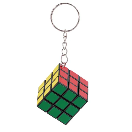 RUBIK'S Cube 3 x 3 Key Ring – Colourful Puzzle Game Rubik's – Mini Puzzle 3x3 Orginial Colour Matching-3pcs
