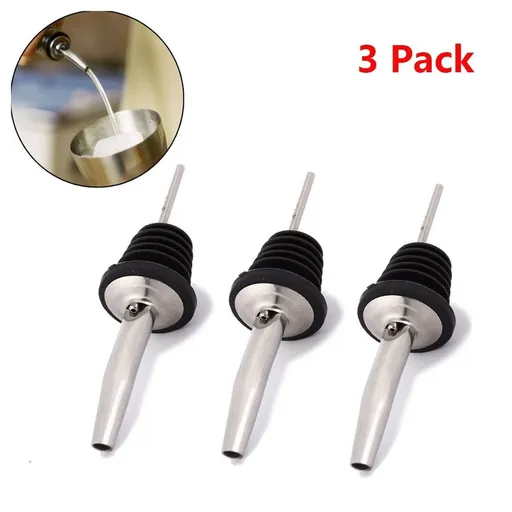 3 Wine Pourer Stainless Steel Olive Oil Dispenser Spout ttle Pourers