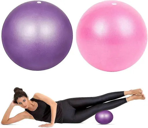 2 Pack 25cm Mini Yoga Balls Soft PVC Exercise Balls for Pilates Fitness Balance Gym Workout Home