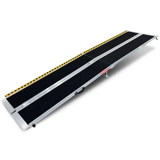 Kartrite 10ft Folding Aluminium Wheelchair Ramp Anti-Slip Portable Suitcase Mobility Scooter Ramp 275kg
