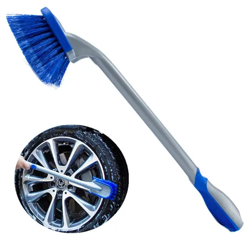 Car Tire Cleaning Brush Long Handle Wheel Brush Exhaust Pipe Cleaning Brush for Motorcycle,Bicycle,Multi-Function Cleaning Tool