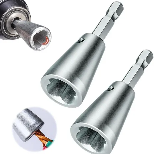 Wire Twister Tool for Drill,Wire Connector, Wire Twisting Tool, Electric Drill Stripping and Twisting Tool, Cable Quick Stripper