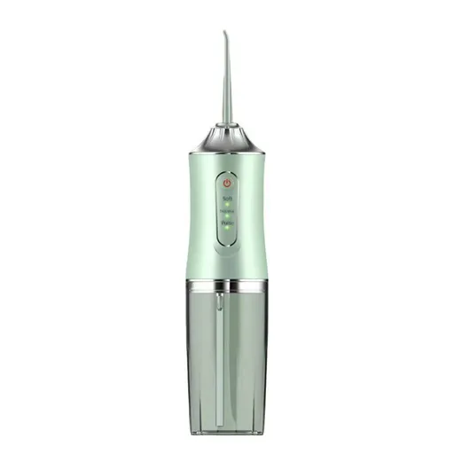 Versatile Electroplated Cordless Water Flosser, Household Oral Irrigator For Daily Use, A10 Green Electroplated Model With 4 Nozzles