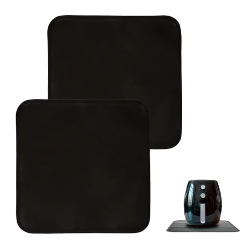 Non Slip Heat Resistant Air Fryer Benchtop Protector Mats, 2 Pack, 40cm x 40cm