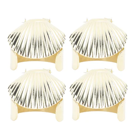 4Pcs Candle Snuffer Candle Extinguisher Metal Shell Pattern Automatic Candle Stopper for Candle Extinguishing Gold